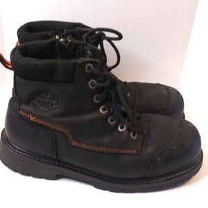 Men's leather harley boots